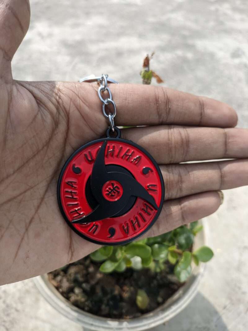Mangekyō Sharingan eye Metal Spinning keychain | Naruto
