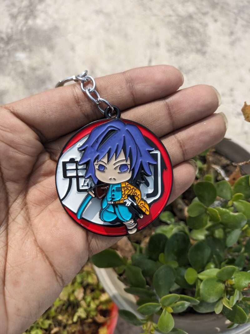 Giyu Tomioka Rotating Metal keychain | Demon Slayer